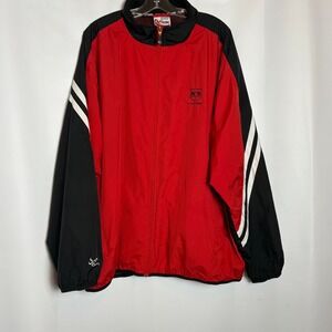 Chase Authentics Kasey Kahne Dodge Racing Windbreaker Jacket Red Black Mens 2XL‎